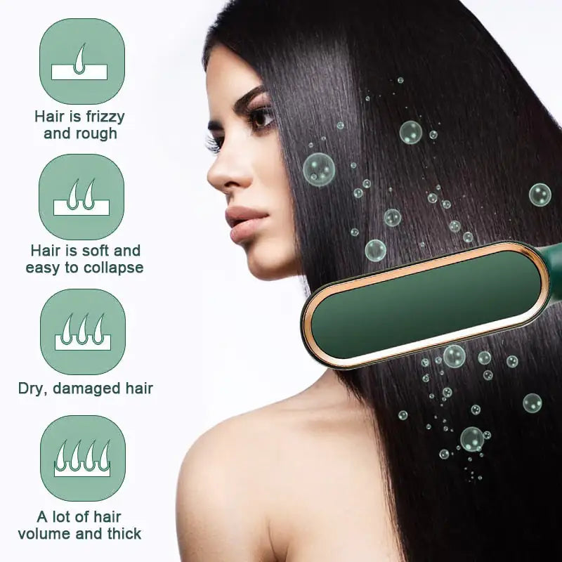 Negative Ion Hair Straightener Styling Comb