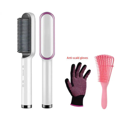 Negative Ion Hair Straightener Styling Comb