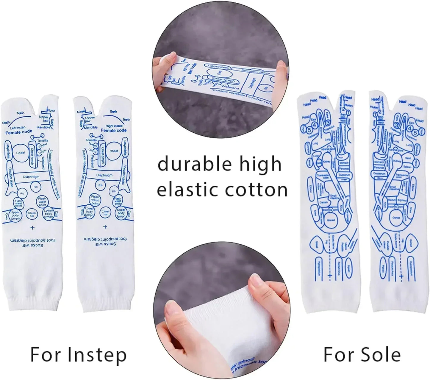 Reflexology Socks with Trigger Point