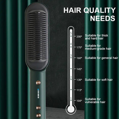 Negative Ion Hair Straightener Styling Comb