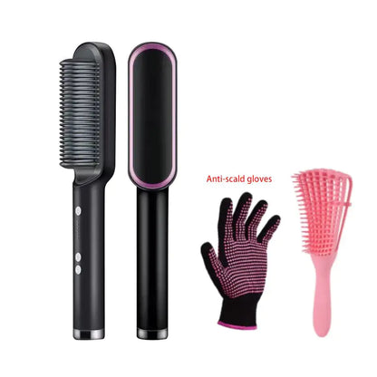 Negative Ion Hair Straightener Styling Comb