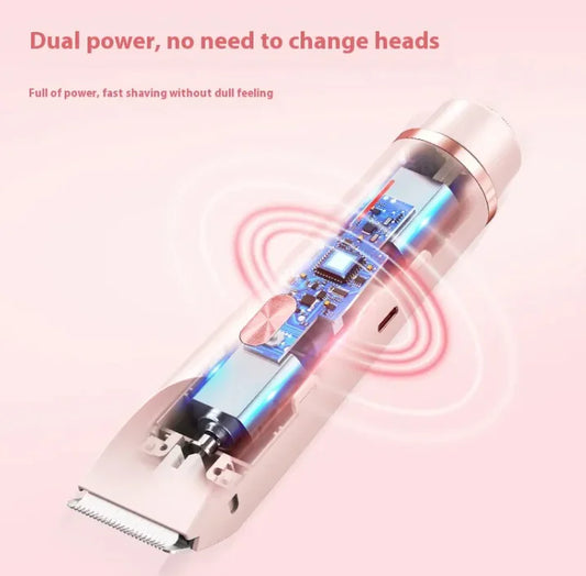 2-in-1 Women's Hair Remover & Body Shaver