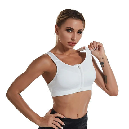 Women's Zip-Up Sports Bra